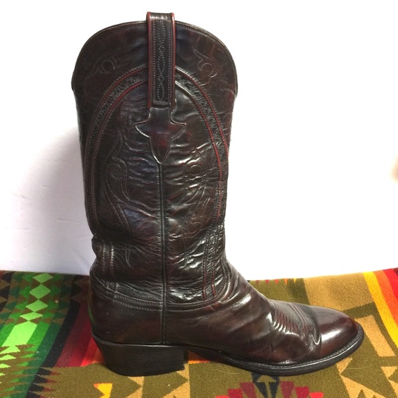 63 Lucchese Classic Handmade Leather Cowboy Boot - Picture 3 of 8